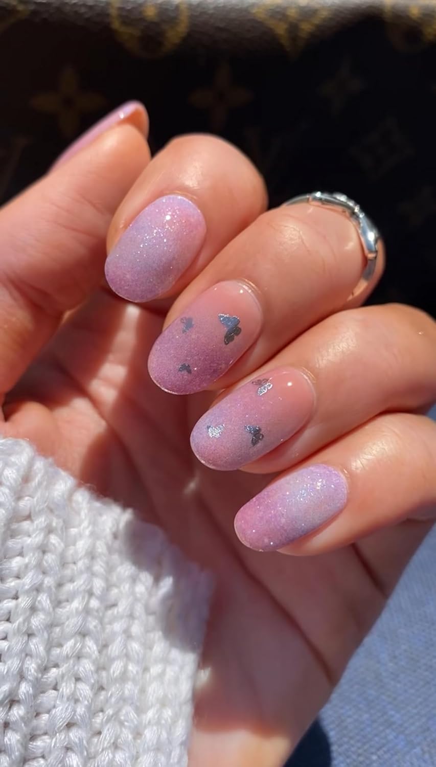 NOVA, Female Founded, Semi Cured Gel Nail Strips (Secret Garden) - The 10 Minute Manicure. Salon-Quality, Works w/Any Lamp, Easy to Apply - Incl. Nail File & Stick (Secret Garden)