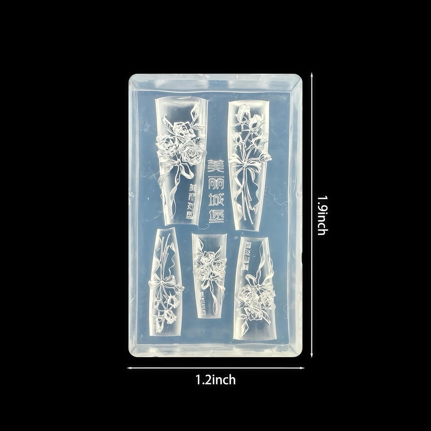 3D Flower Nail Art Molds Rose Bouquet Design, Silicone Nails Tool Y2k Decoration