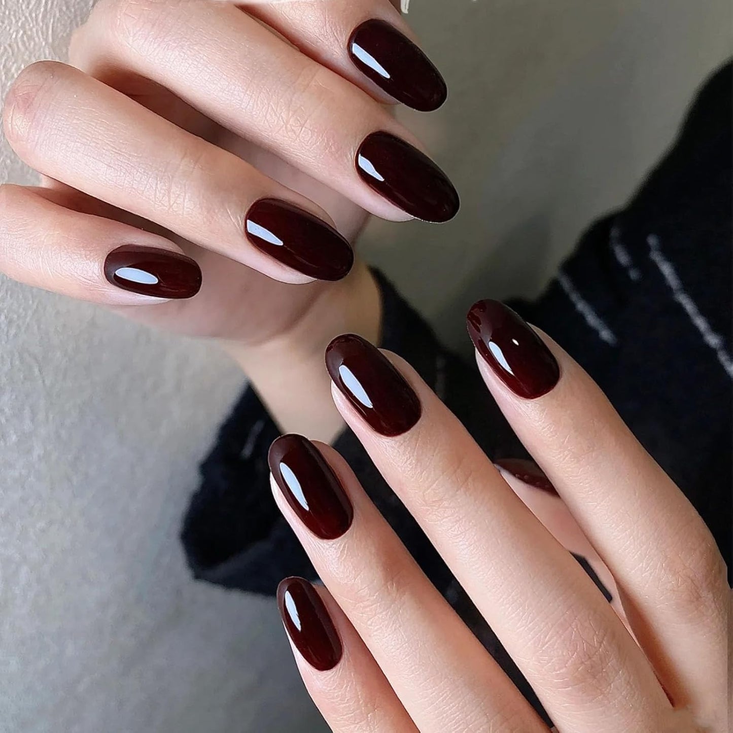 Cherry Red Quick Dry Nail Polish, Black Red Chip Resistant Manicure, Non-Toxic, Vegan, Cruelty Free, 12ml, Fast Drying in 60 Seconds (Wicked)