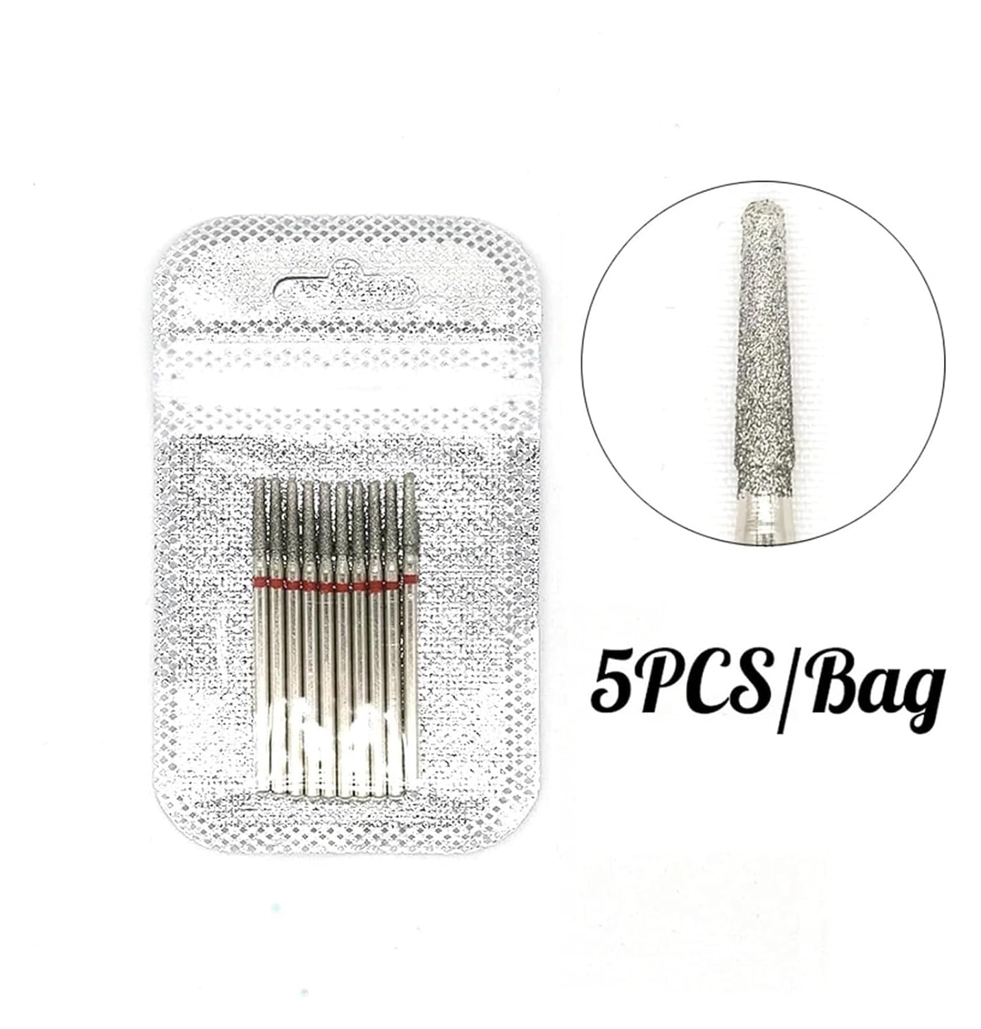 WWJN 5Pc Ceramic Nail Art Drill Bits Rotary Cutter Clean Apparatus for Manicure Nail Milling Machine Accessories Removal Nail Gel Tool