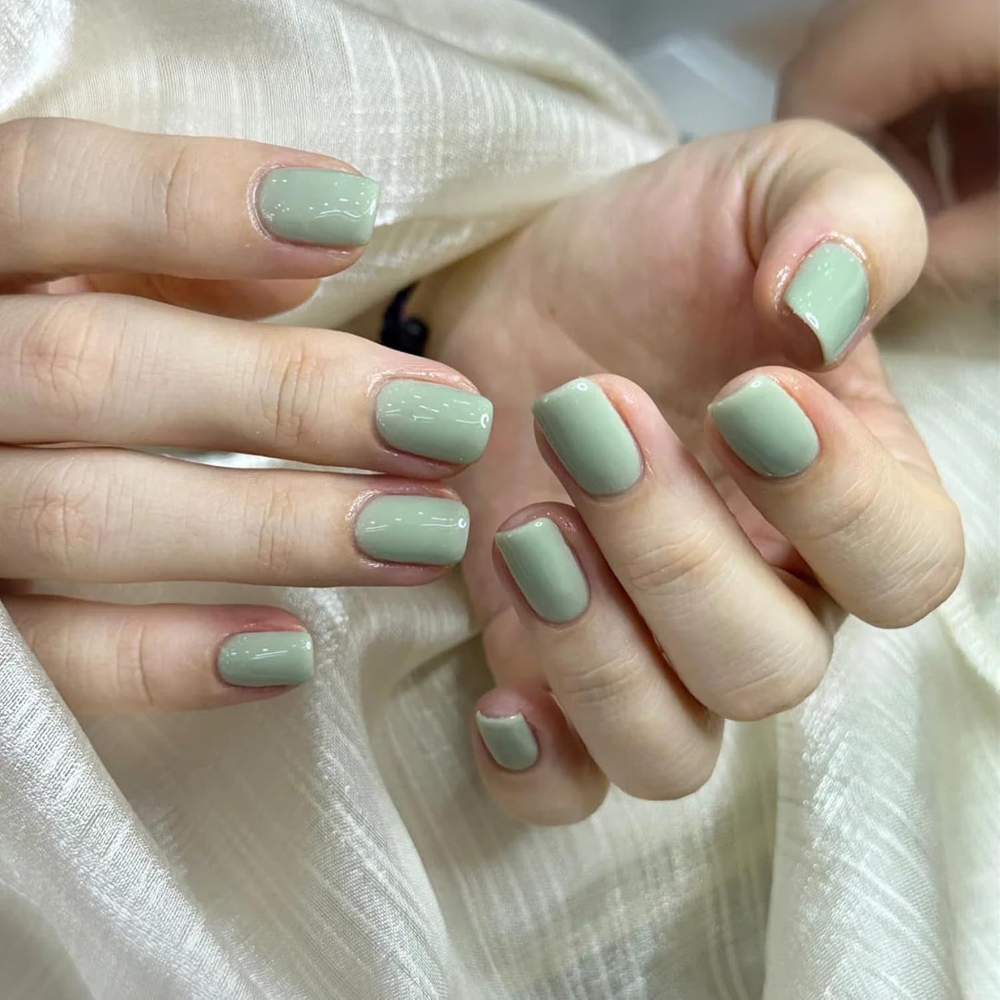 COSMOO Summer Green/Ice Green 12ml Quick Dry Nail Polish, Blue