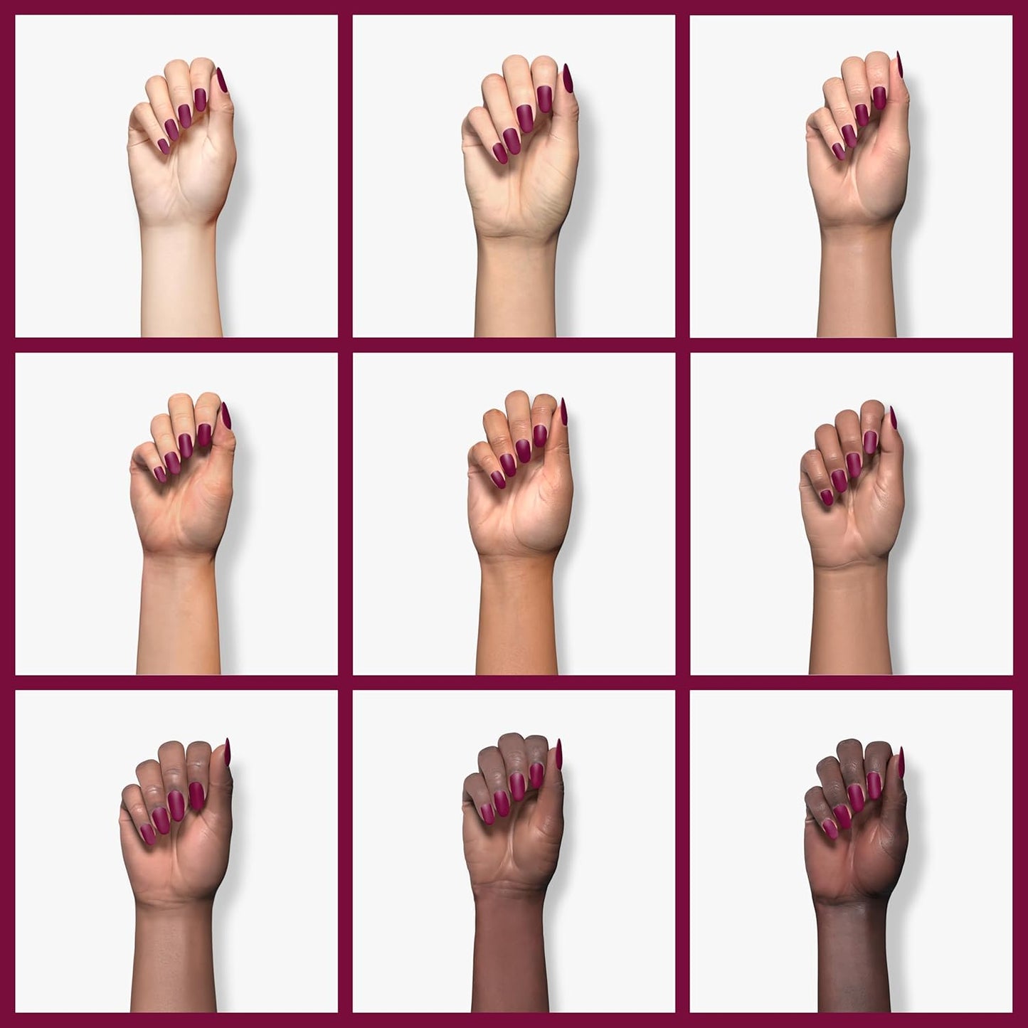 ella+mila Professional, Quick Dry, Long-Lasting & Chip-Resistant Red Nail Polishes (In Line for Wine - 0.45 fl oz)