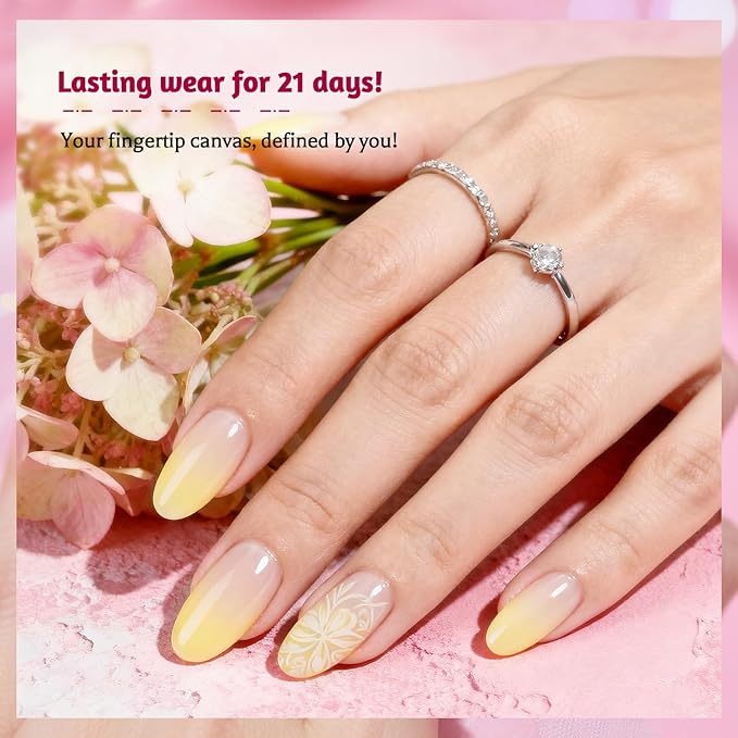 JODSONE 9 Colors ombre nails gradient gel Blush Effect Gel Nail Polish Set Painting Nail Art Design Gel for Nail Salon