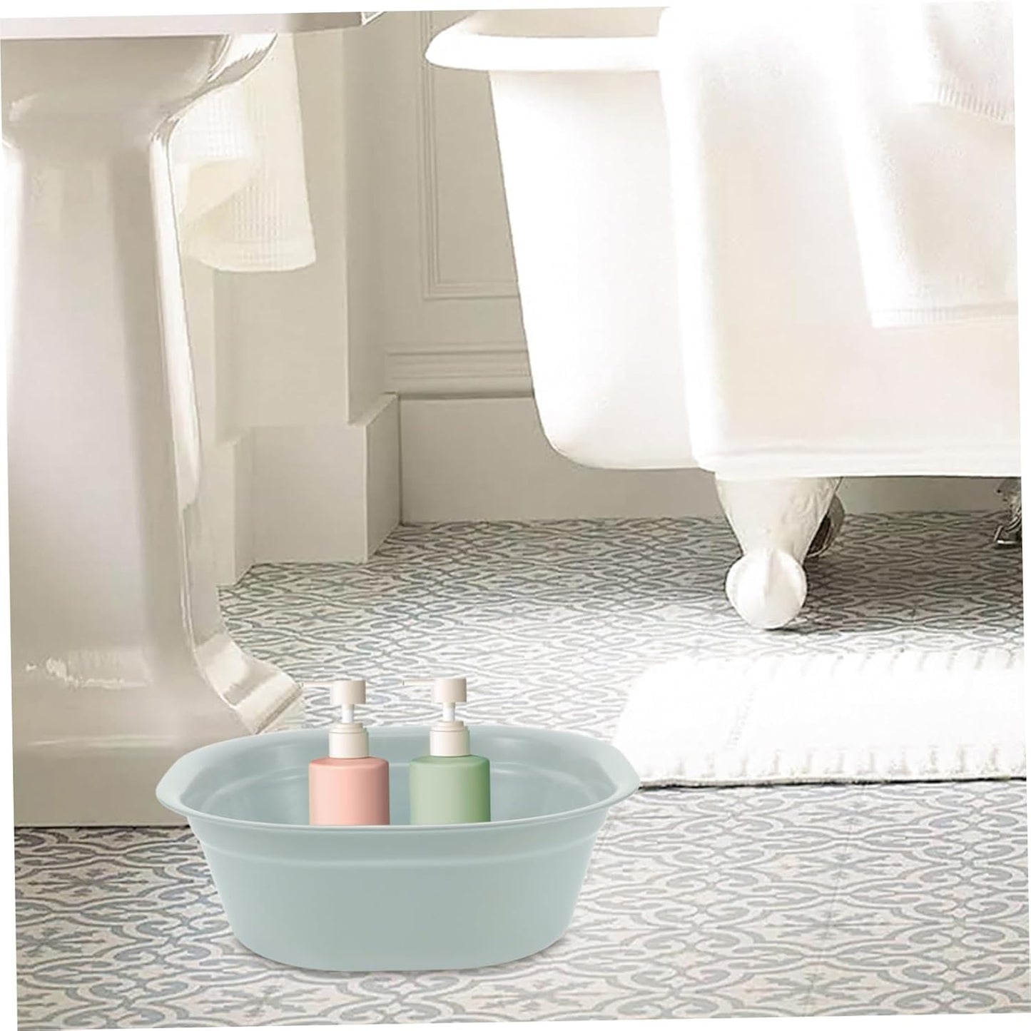 Thickened Square Footbath for Soaking Nail Soaking Bowl Large Foot Pan