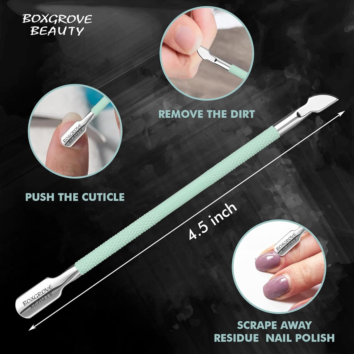 Professional Cuticle Cutter & Pusher Trimmer Manicure Tools with Double Spring– Perfect Nail Care Tool for Manicure & Pedicure Beauty at Home/Spa/Saloon