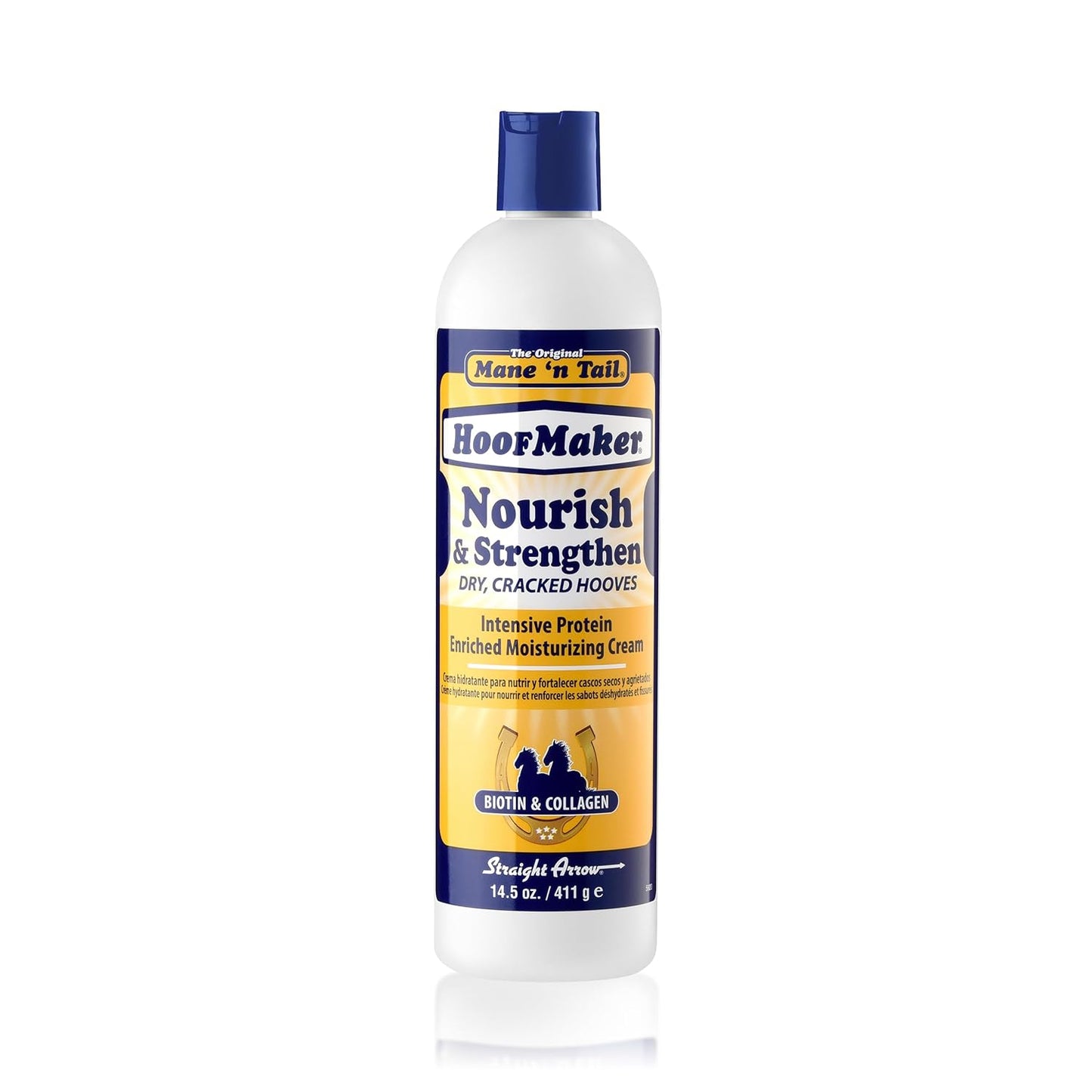 Mane 'n Tail Hoofmaker Hand & Nail Therapy (14.5 Oz) – Fragrance-Free, Biotin & Collagen-Enriched Moisturizing Cream for Strengthening Hooves & Promoting Healthy Growth