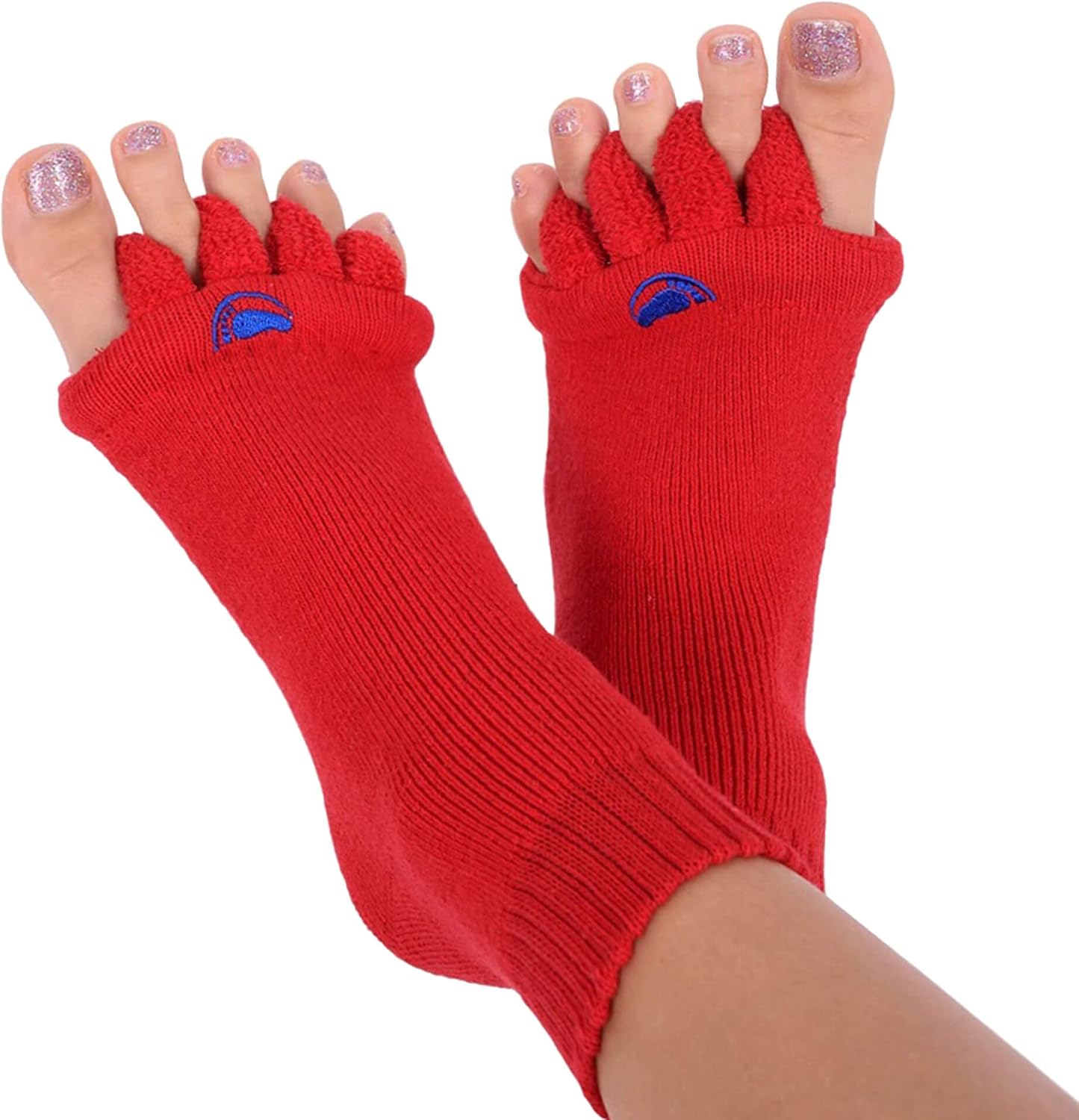 My Happy Feet Foot Alignment Socks with Toe Separators for Men or Women
