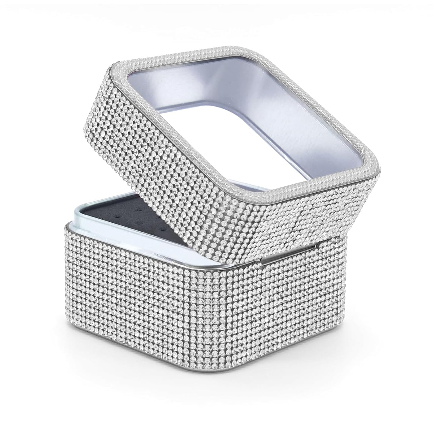 Nail Drill Bits Holder Case- 30 Holes Dustproof Rhinestone Nail Bits Box Efile Displayer Organizer Container for Manicure Tools