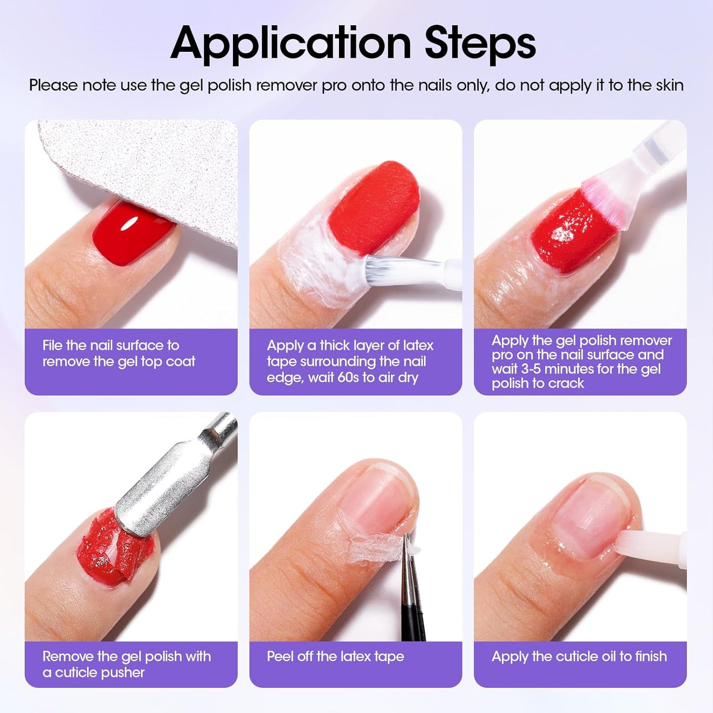 Gellen Gel Nail Polish Remover, Gel Remover for Nails Quickly in 2-5 Minutes, Easy Use No Need to Soak or Wrap, Professional Nail Gel Remover Kit, Gellen Gel Polish Remover Pro