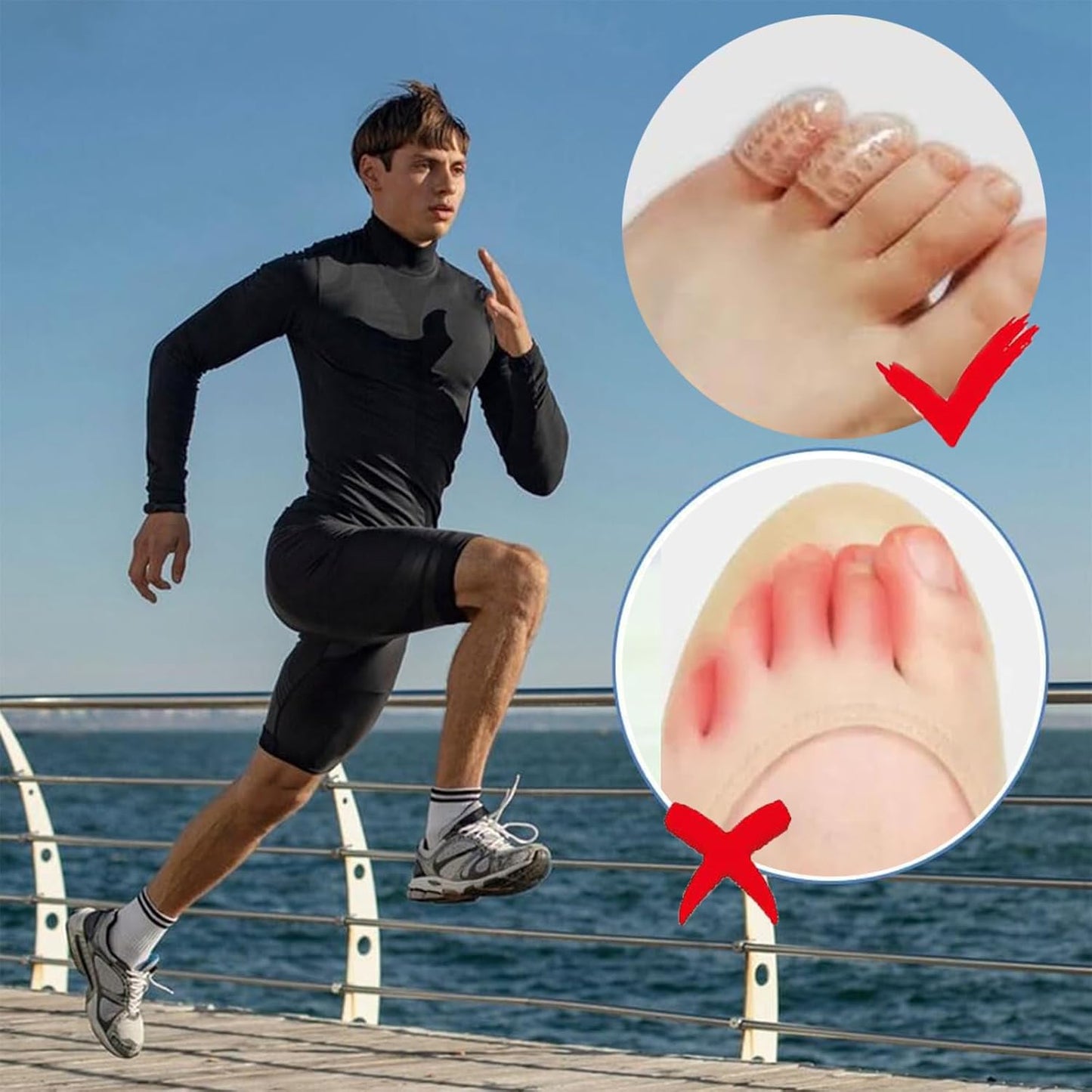 Silicone Anti-Friction Toe Protector, Silicone Toe Protectors, 2024 New Gel Toe Protectors, Breathable Little Toe Covers, Blisters, Calluses, and Corns Protection (30PCS)