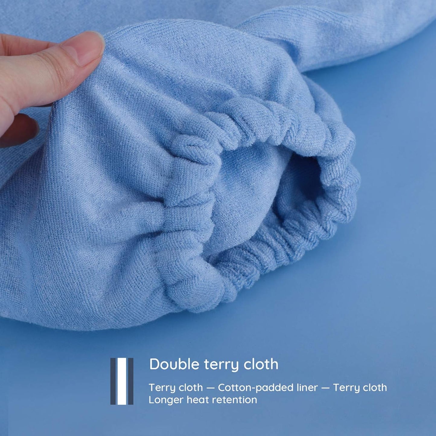 Paraffin Wax Mitts for Hand and Feet, Segbeauty Thick Paraffin Bath Mitts and Booties with Double Terry Clothes, Snug Elastic Opening Paraffin Wax Glove and Bootie for Thermal treat-ment, Wax Machine
