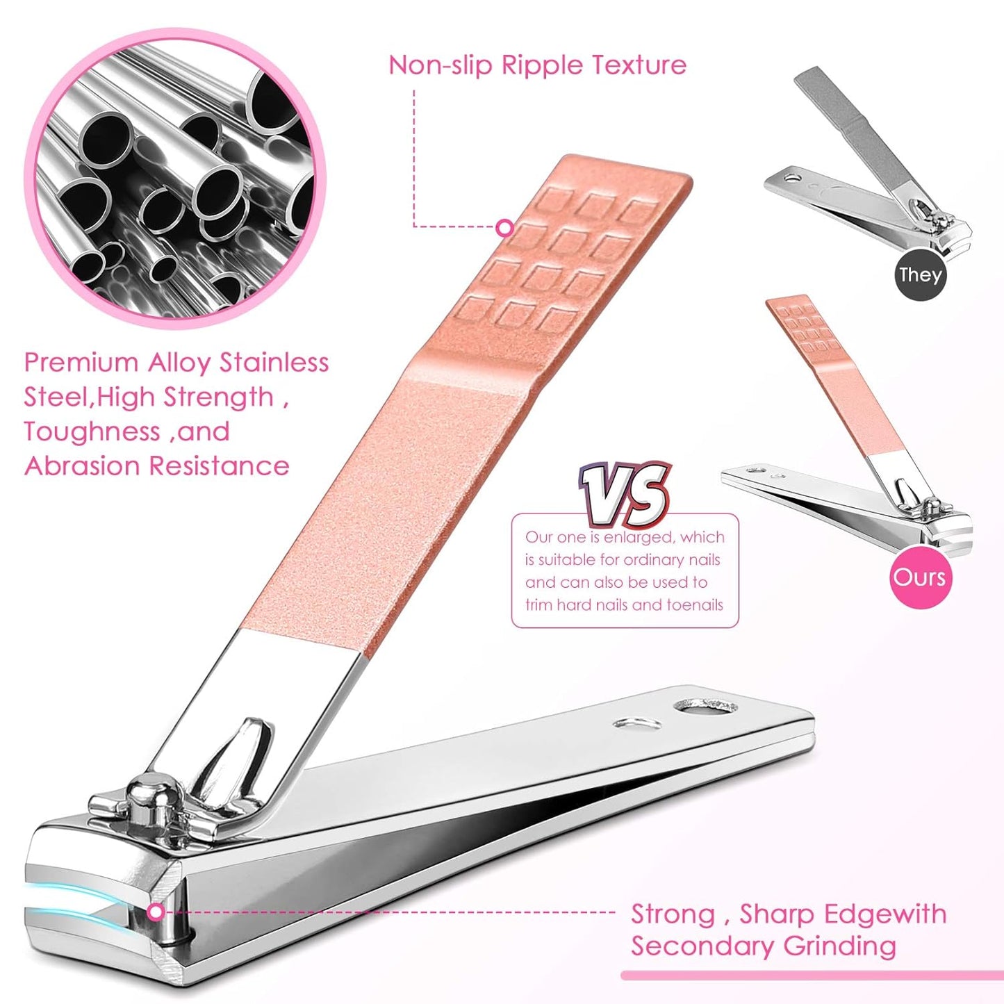 Manicure Set Women Nail Clippers Set Nail kit Manicure Pedicure Kits Professional Grooming Kit Nail Care Gift for Women Nail Sets Ultra Sharp Suitable for Home Travel Foot Hand Care Tools