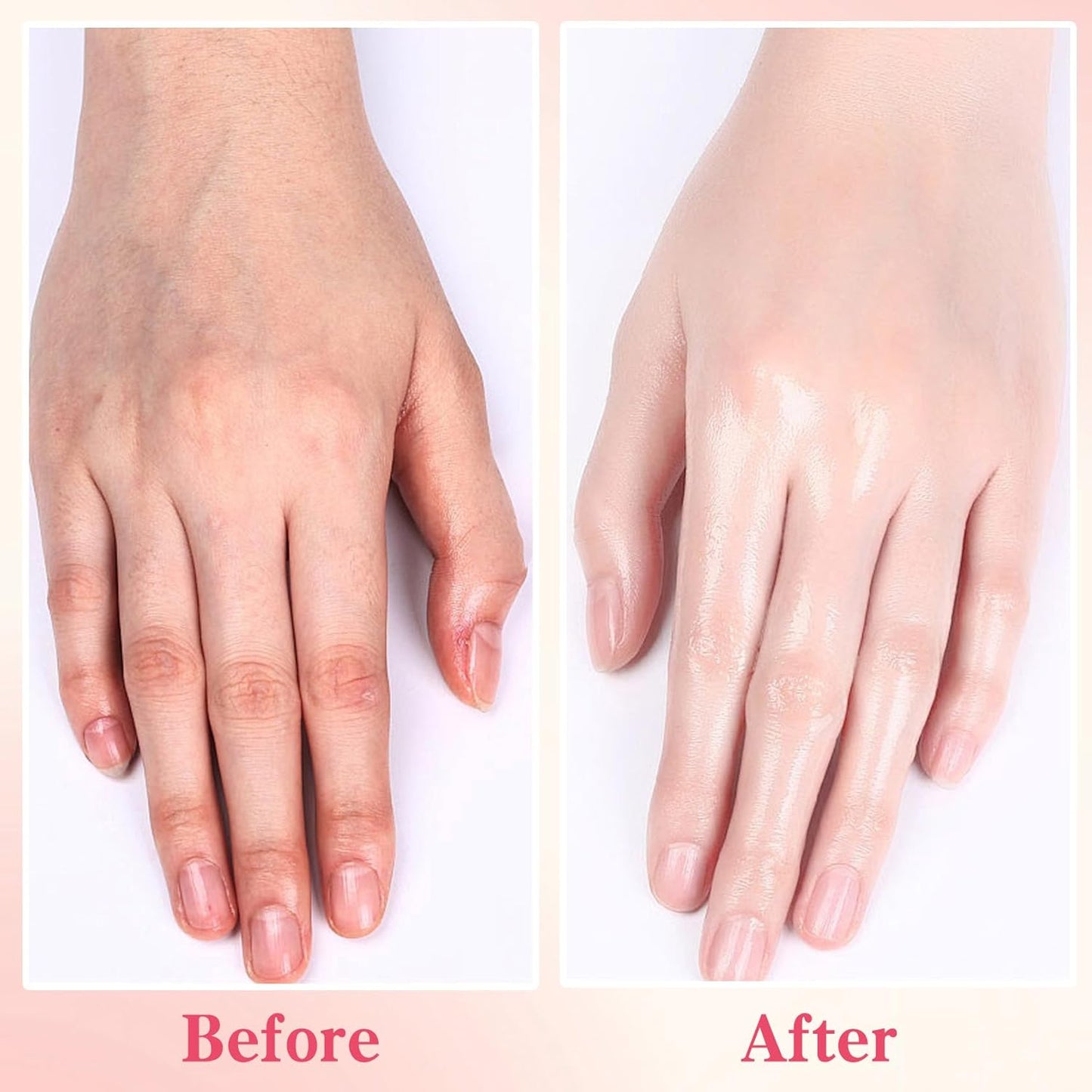 6 Pcs Hand Masks Moisturizing Glove, Hydrating Hand Mask for Dry cracked Hands, Exfoliating Collagen Gloves for Smooth Hands, Smooth Exfoliating Hand Peeling Mask