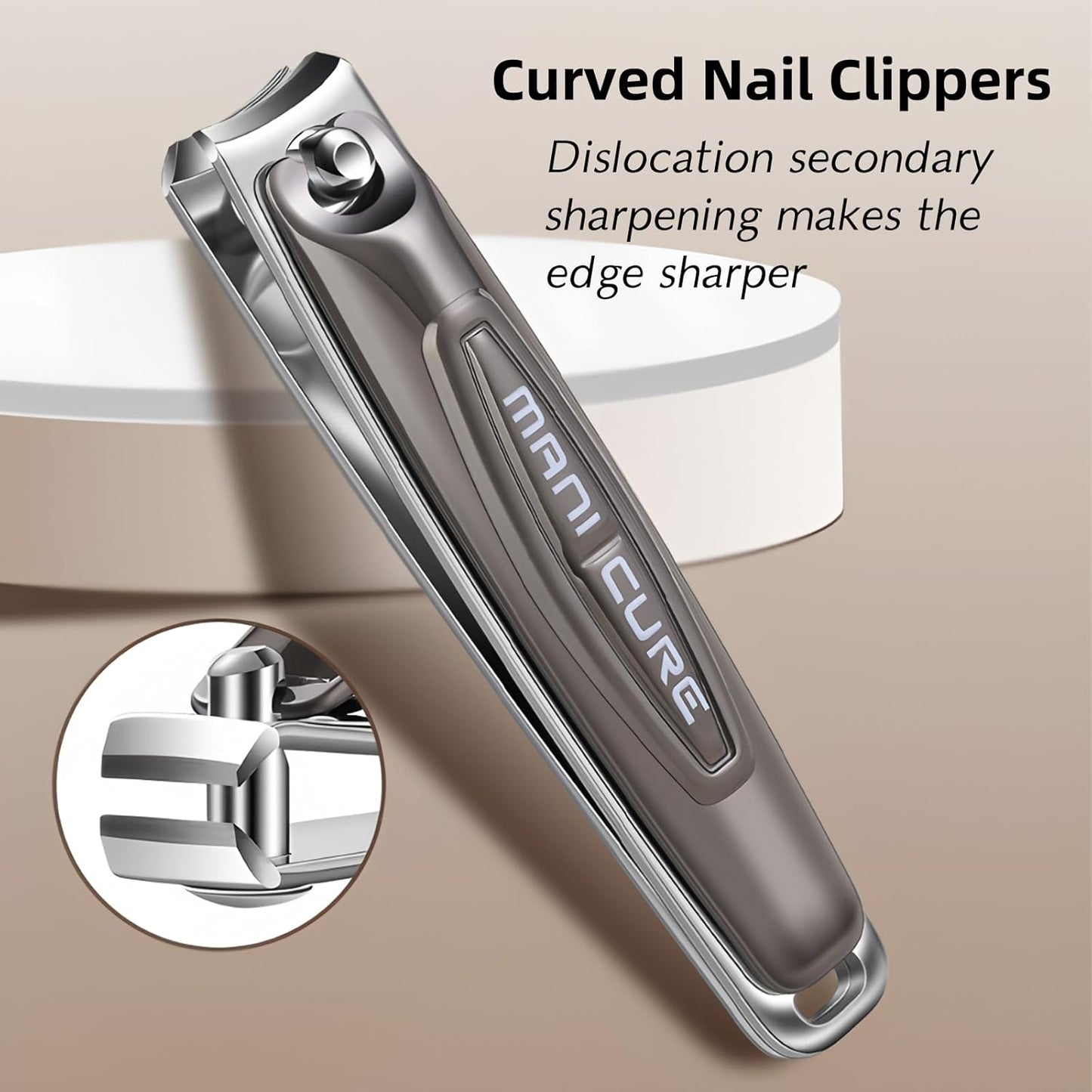 Manicure Set Professional Nail Clippers Pedicure Kit, 16 pcs Stainless Steel Nail Care Tools Grooming Kit with Storage Bag for Men Women Gift