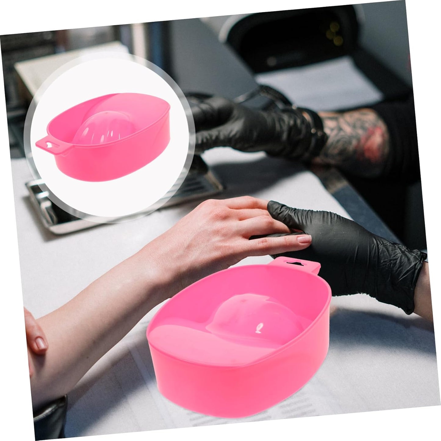 Nail Art Bowl Set 4pcs Practical Nail Care Bowl Soaking Tray for Home Salon