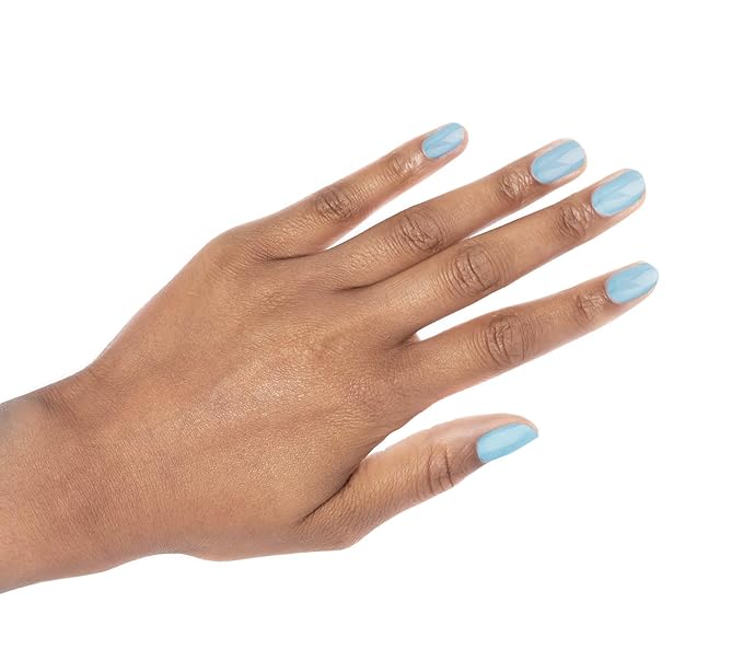 duri Nail Polish, 107S Cloud True Blue, Pastel Blue Color, Full Coverage, Glossy Finish, Quck Drying, 0.45 Fl Oz