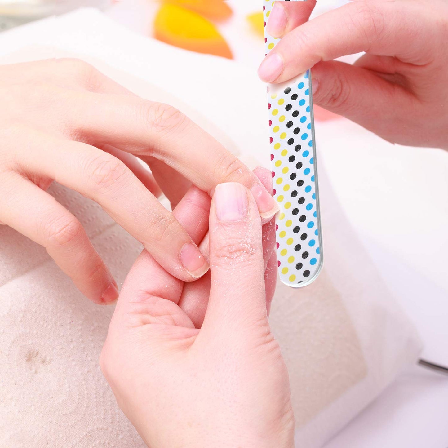 Mudder 20 Pcs Nail File Colorful Emery Boards Nail Buffer File Tools for Women Double Sided Filers for Shaping and Smoothing Toenails and Fingernails