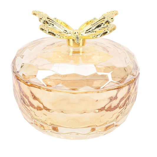 Nails Tips Art Dappen Dish with Lid, Transparent Glass Nail Art Cup for Liquid Jewelry Display