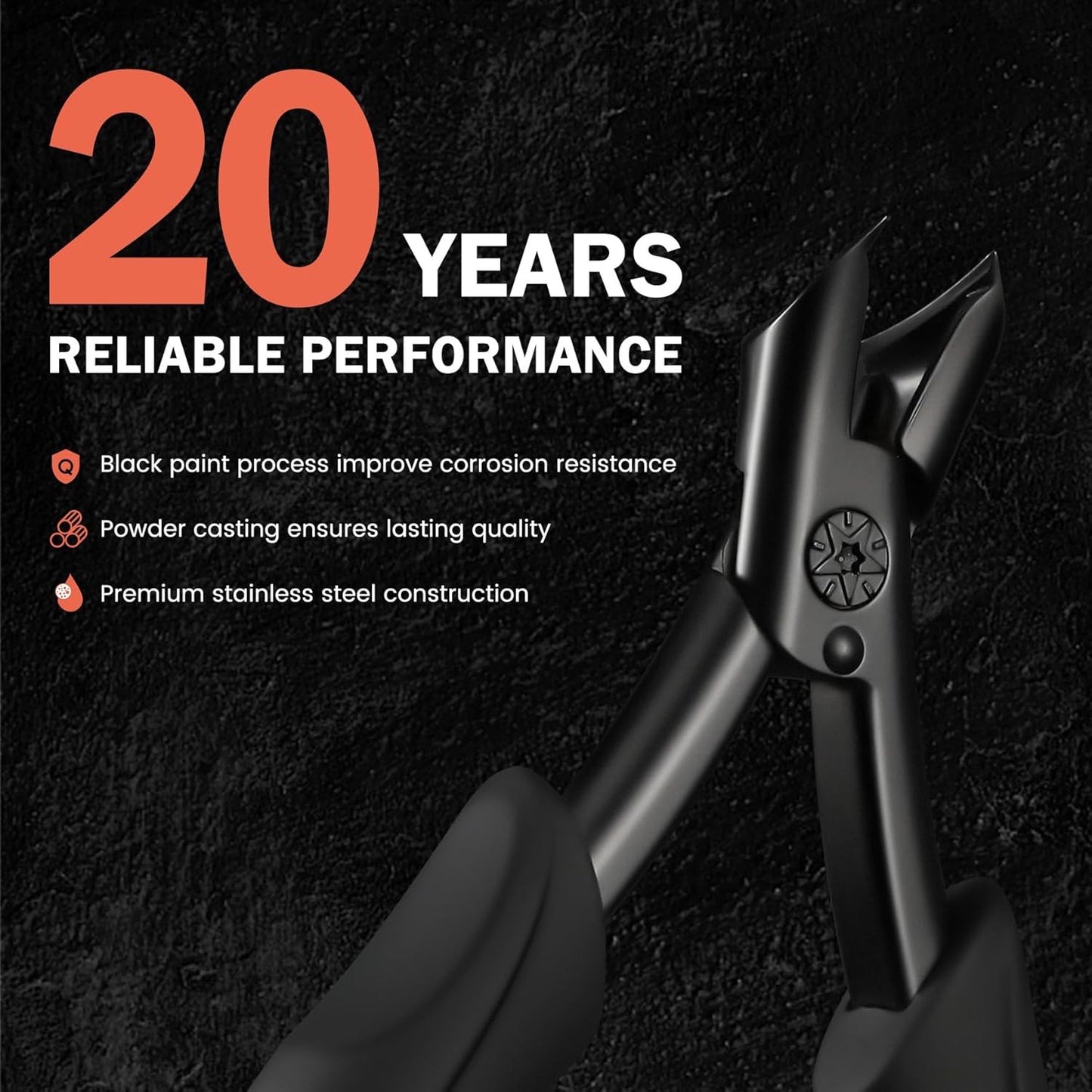 BEZOX Toenail Clippers for Seniors Thick Toenails - Precision Large Thick Nail Clipper for Men and Women, Comfort Grip Fingernail Clipper, Ergonomic Long Handle Nail Cutter Trimmer with Catcher