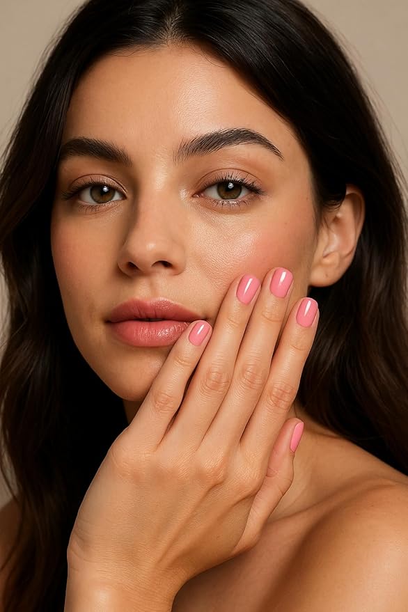 roro AHA Infused 21+ Free Nail Polish - Chip-Resistant High-Impact Nail Color Lacquer Made in the USA, Vegan/Cruelty-Free, Gluten-Free, Can’t Sit With Us, Light Bubblegum Pink, .4Fl Oz/12mL