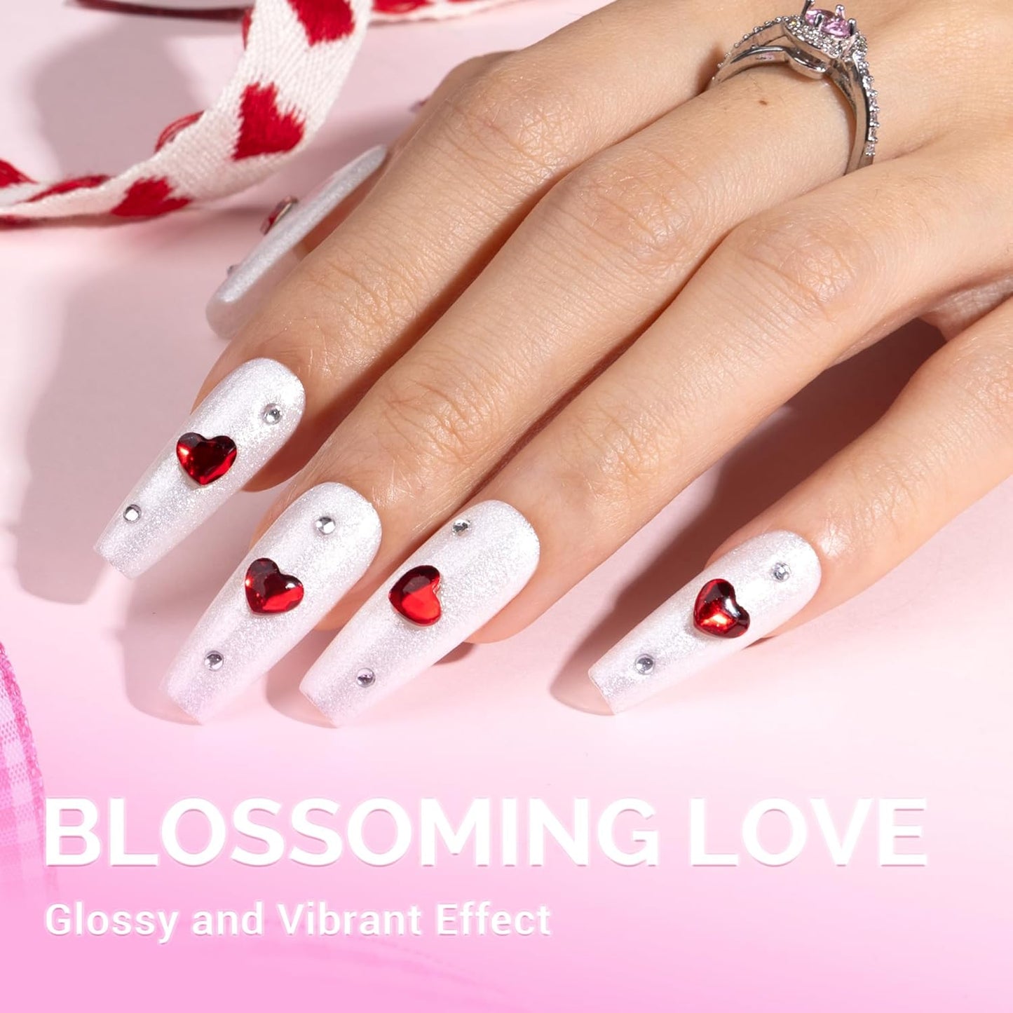 MelodySusie Thick White Glitter Gel Nail Polish,0.5fl oz Soak Off UV LED Sparkle Pure White Glitter Gel Polish Gift for Women Nail Art Manicure Salon DIY Nail Design Decoration at Home-z054