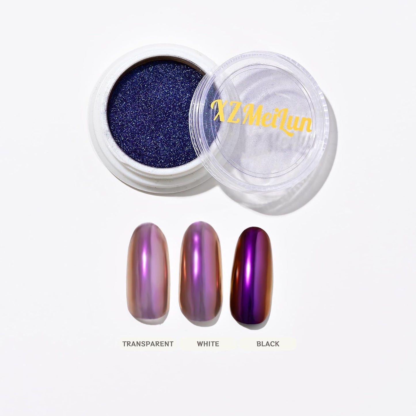Chameleon Chrome Nail Powder, Big-Capacity 0.8g Aurora Purple Turns Green Mermaid Aurora Powder Pigment Pearlescent Nail Art Glitter Decoration, Can mixed With Builder Gel Nail Polish For Use