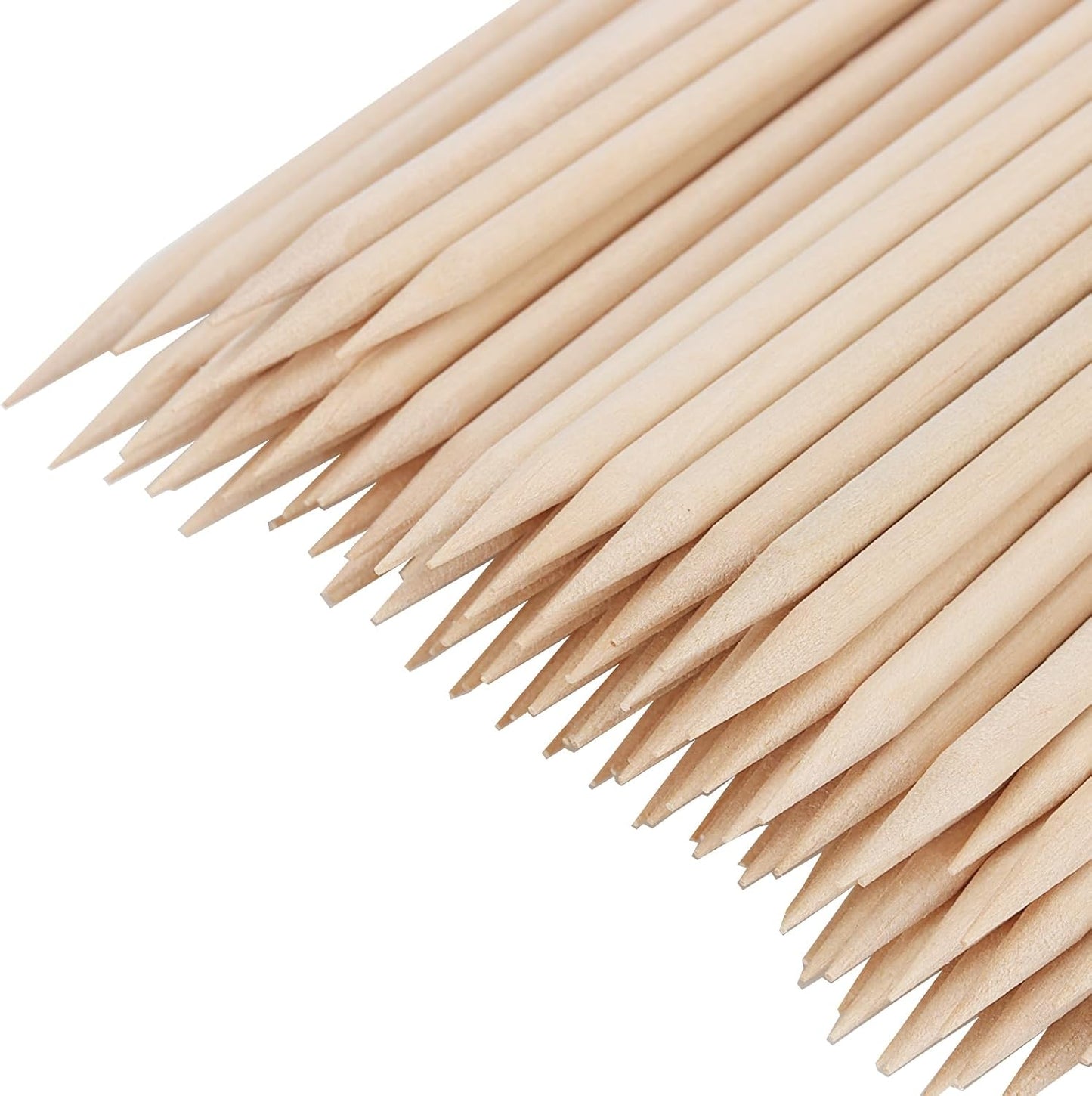 SOUJAP 1200 Pcs 4.5 Inch Orange Sticks for Nails, Wood Cuticle Sticks, Double Sided Wooden Cuticle Pusher Tool for Cuticle Pusher Remover Manicure