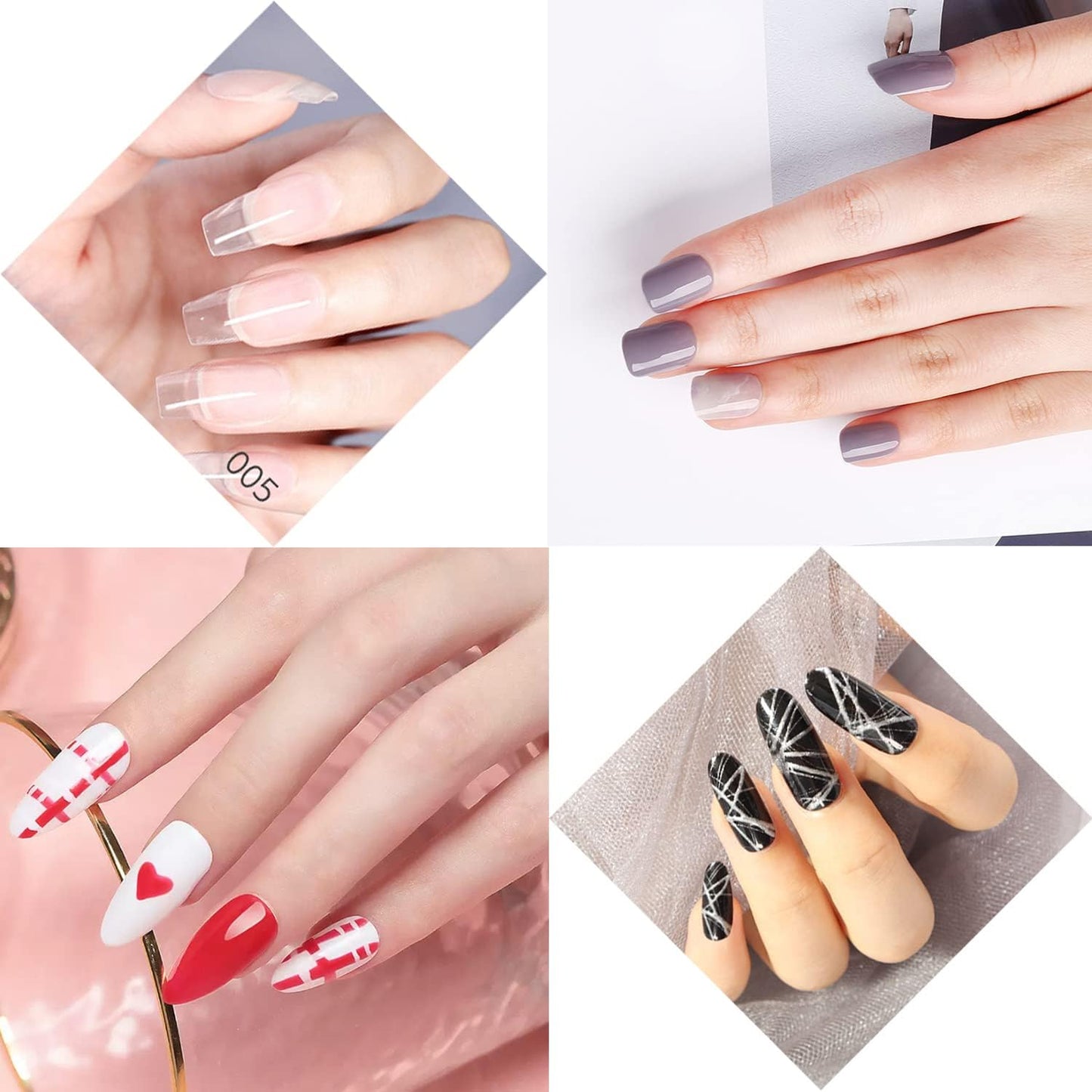 1Pcs Dual-ended Nail Design Brushes Rhinestone Handle Nail Art Liner Brush UV Gel Nail Polish Brush Professional Nail Art Tools Green