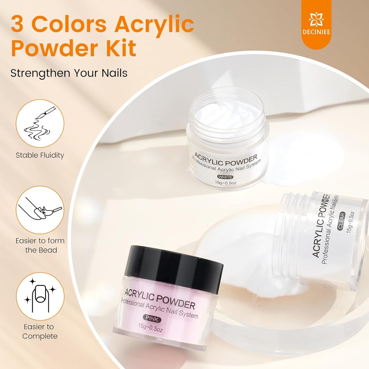 Acrylic Nail Kit for Beginners: Monomer Acrylic Nail Liquid Powder with Practice Hand U V Light Drill French Tips Training Mat for Nail Starters with Everything Home Salon Gift Set (Pink)