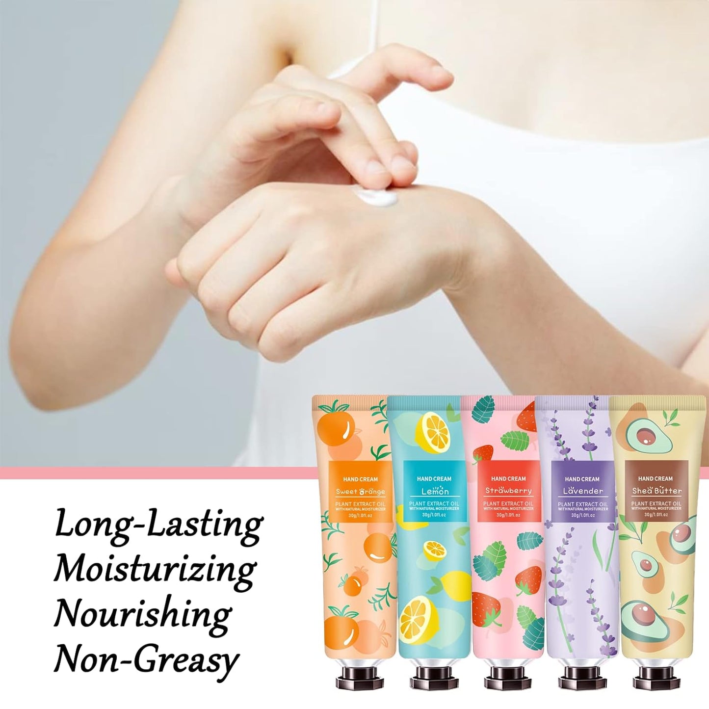 10 Pack Hand Cream for Dry Cracked Hands, Stocking Stuffers for Women,Teengirls,Christmas Gifts Bridesmaid Gifts, Teacher Gifts, Natural Plant Fragrance Mini Hand Lotion Moisturizing Hand Care Cream