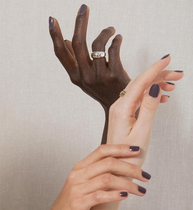 J. Hannah Nail Polish Vegan, Non-Toxic, Cruelty-Free, Gluten-Free, Long Lasting, USA Made, Deep Purple Color (Ikebana)