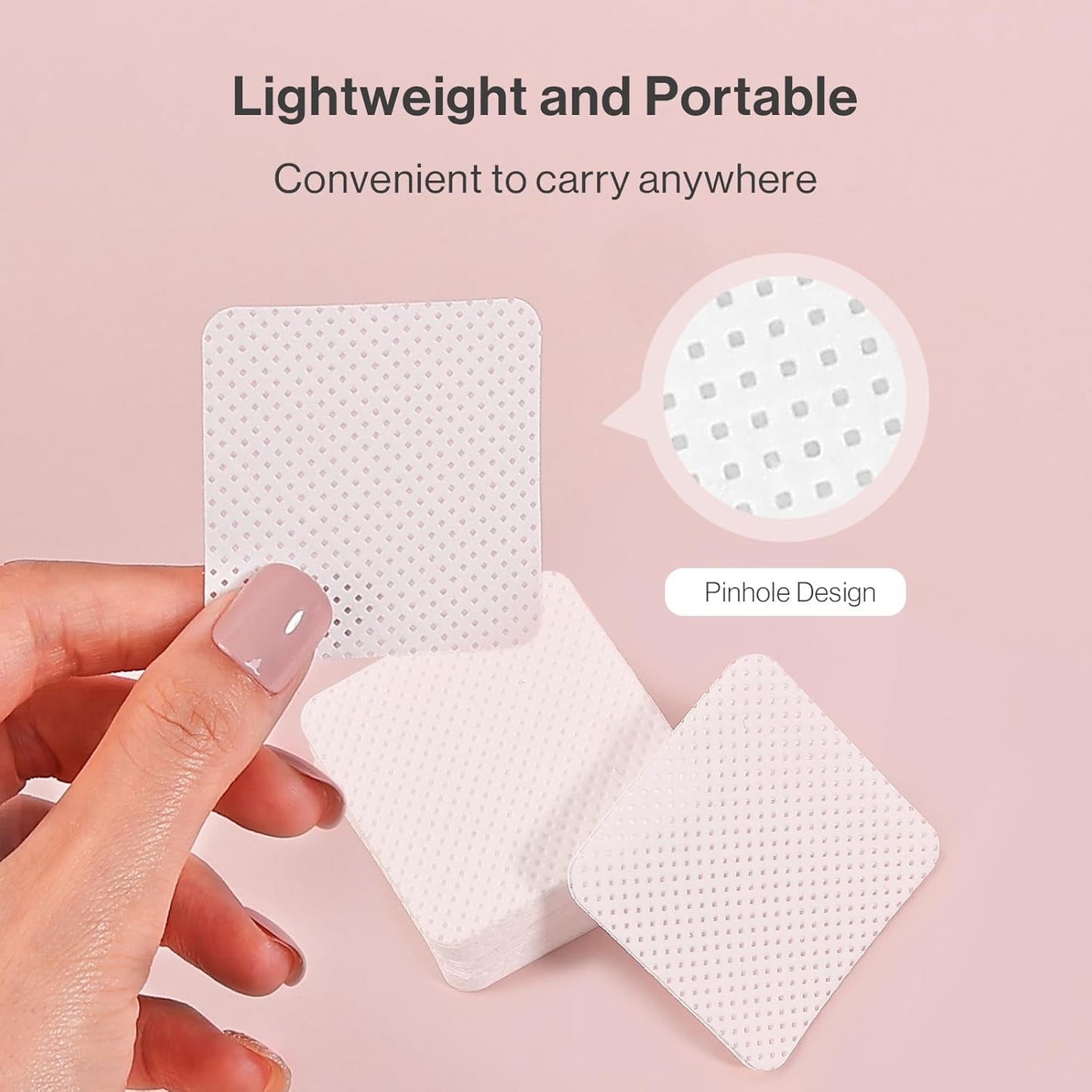 MelodySusie 1050Pcs Lint Free Nail Wipes Super Absorbent Soft Non-Woven for Fingernail Polish Remover and Eyelash Extension Wipes for Nail Art