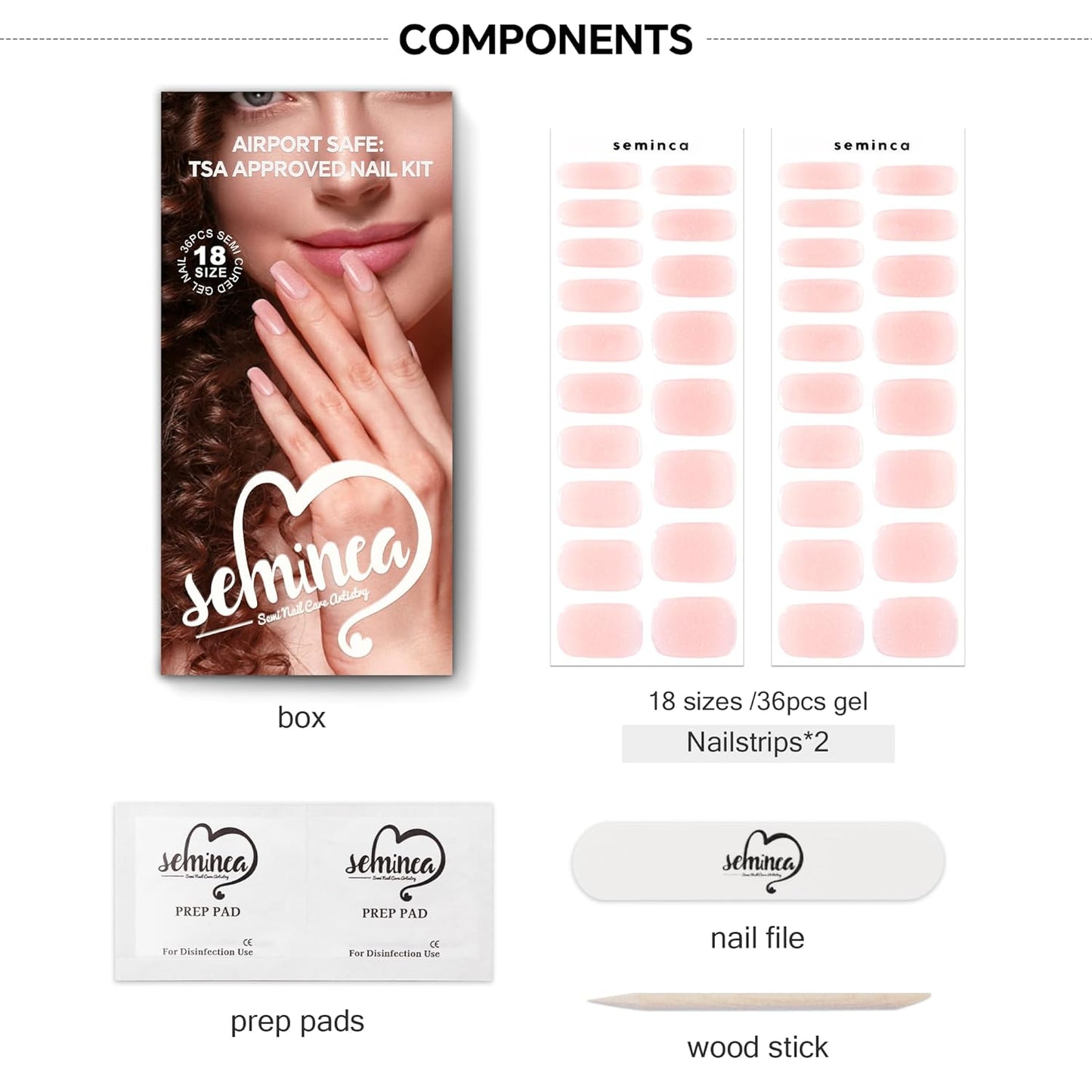 Semi Cured Gel Nail Strips-Salon Quality Semi-Cured Gel Press On Nails Stickers Strengthening Quick DIY Nail Art Manicure Kits for Women at Home 14-Day Wear(Nebula Veil Gradient)