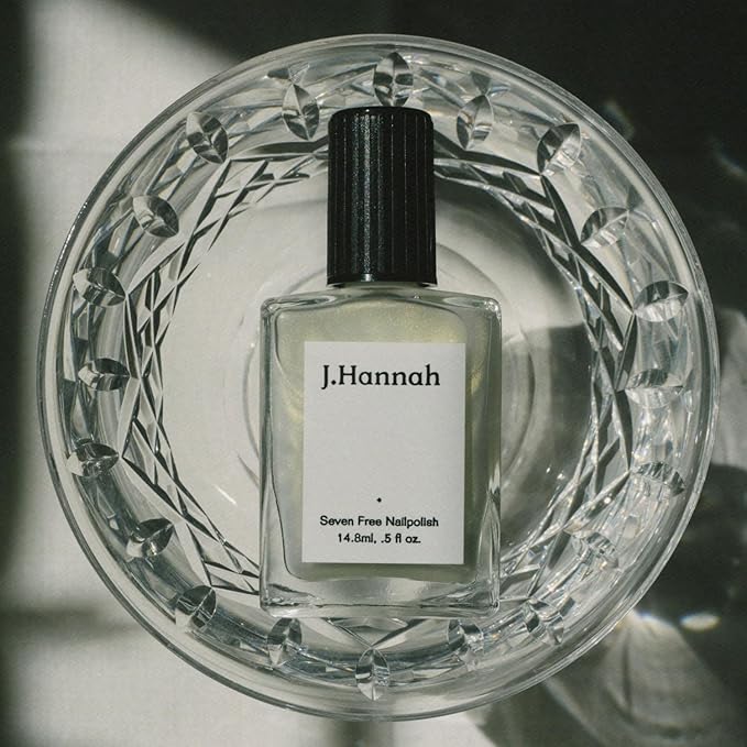 J. Hannah Nail Polish – Vegan, Non-Toxic, Cruelty-Free, Gluten-Free, Long Lasting, USA Made, Transparent, Opulent Oyster Color (Akoya)