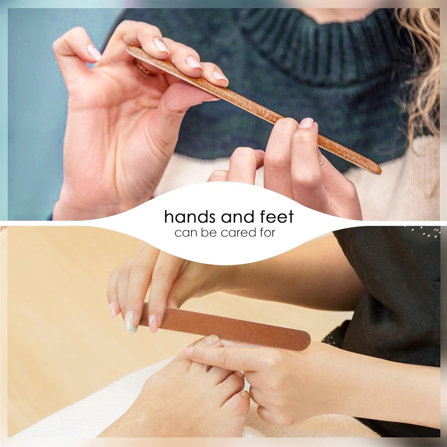 Canvalite Nail File Large Emery Boards for Nails,180 Grit Nail Files for Natural Nails, Thin Emory Nail File Pack Manicure Tool for Home Use 25PCS