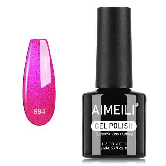 AIMEILI Gel Nail Polish, Hema Free, Cruelty Free, Vegan, Soak Off U V LED Nail Art for Women Girls Manicure Salon DIY Home - 994 8ml