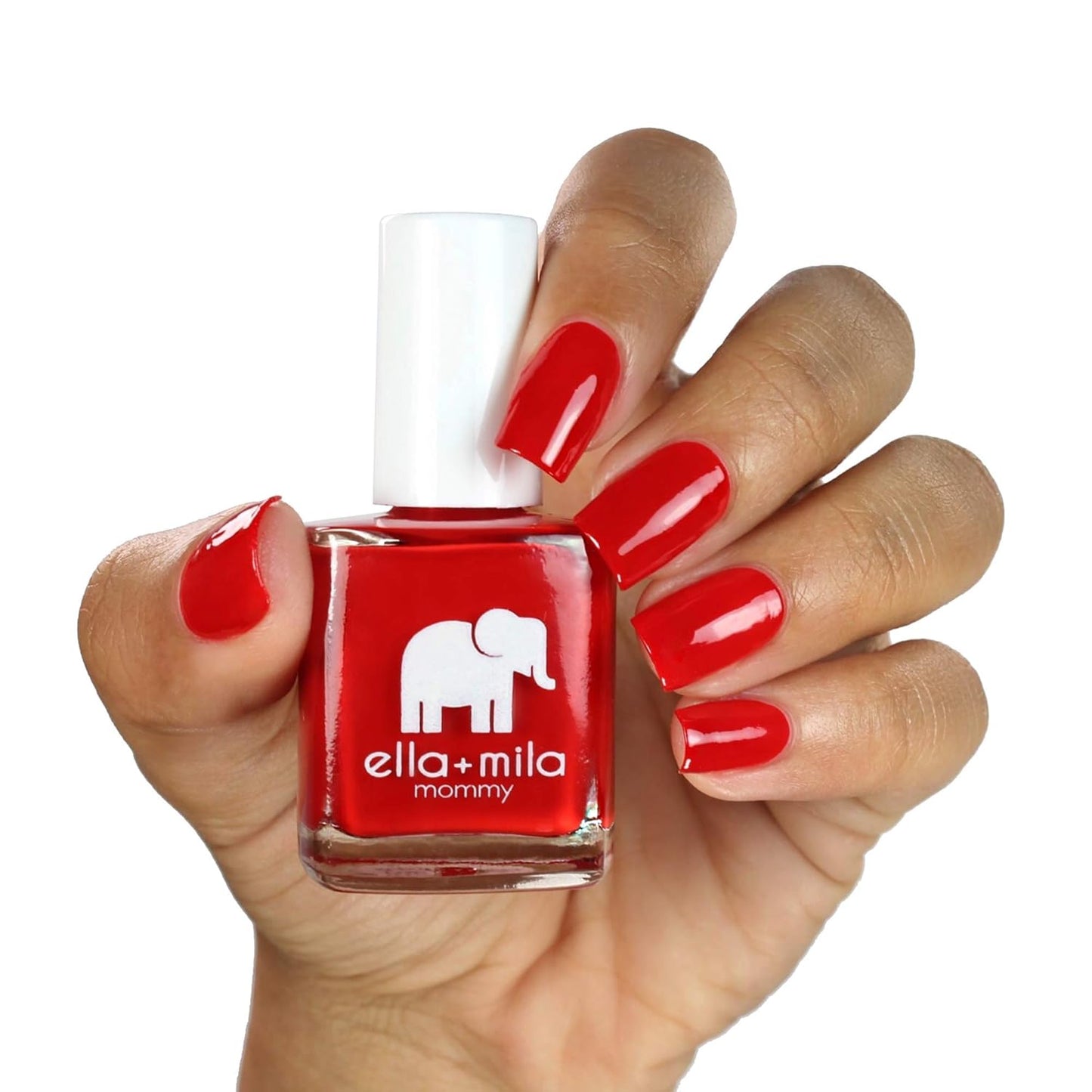 ella+mila Professional, Quick Dry, Long-Lasting & Chip-Resistant Red Nail Polishes (Paint the Town Red - 0.45 fl oz)