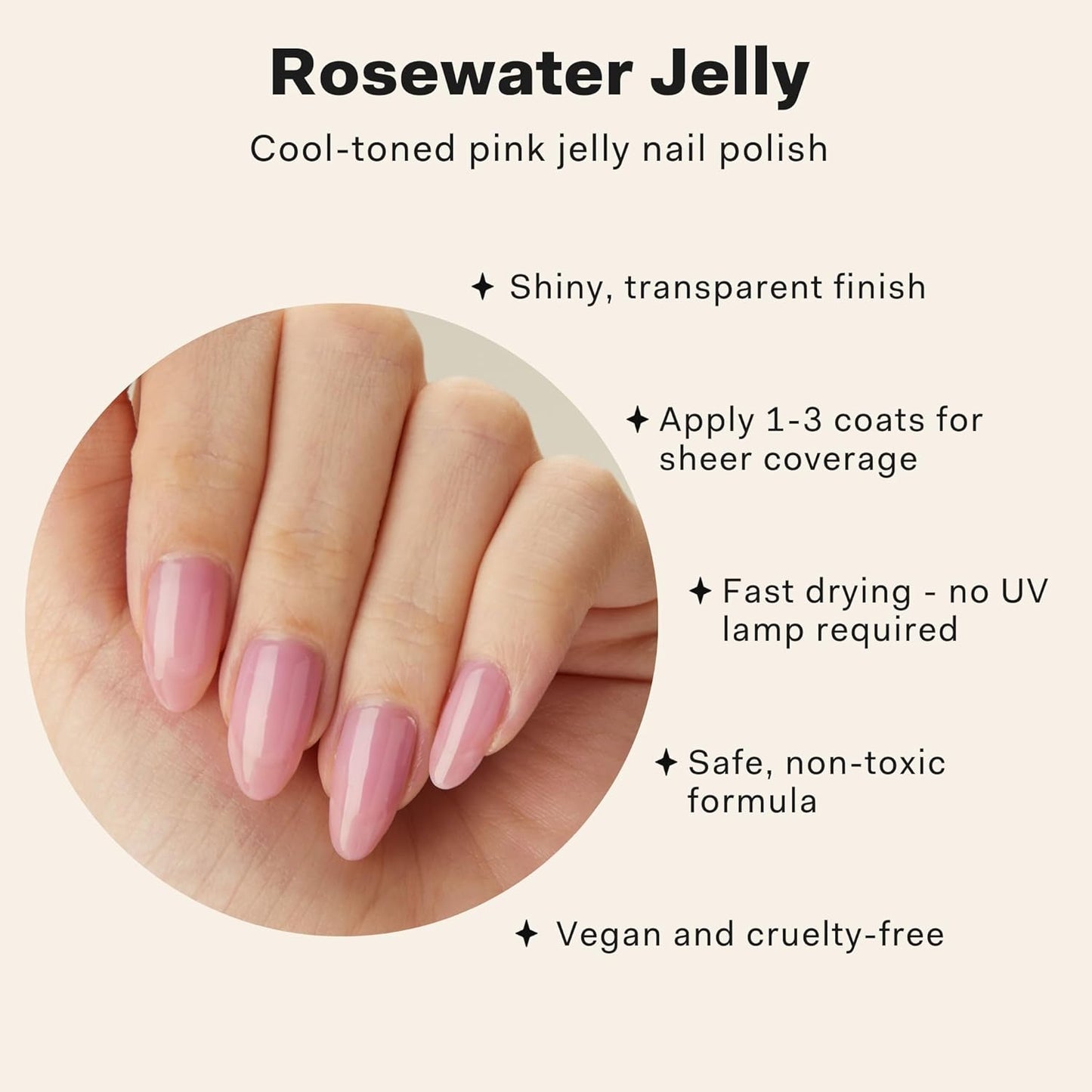 Cirque Colors Pink Jelly Nail Polish Rosewater Jelly
