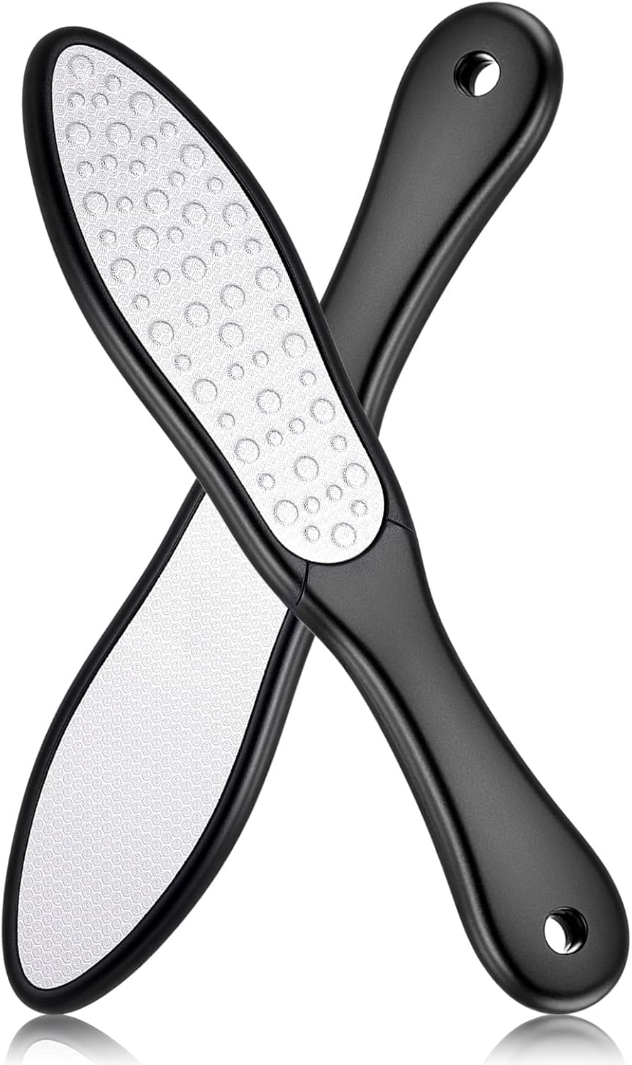 2 Pcs Nano Glass Foot File, Double-Sided Foot Callus Remover,Pedicure Tools for Feet,Wet and Dry Feet Dead Skin Remover, Professional Hard Skin Remover with Non-Slip Ergonomic Handle