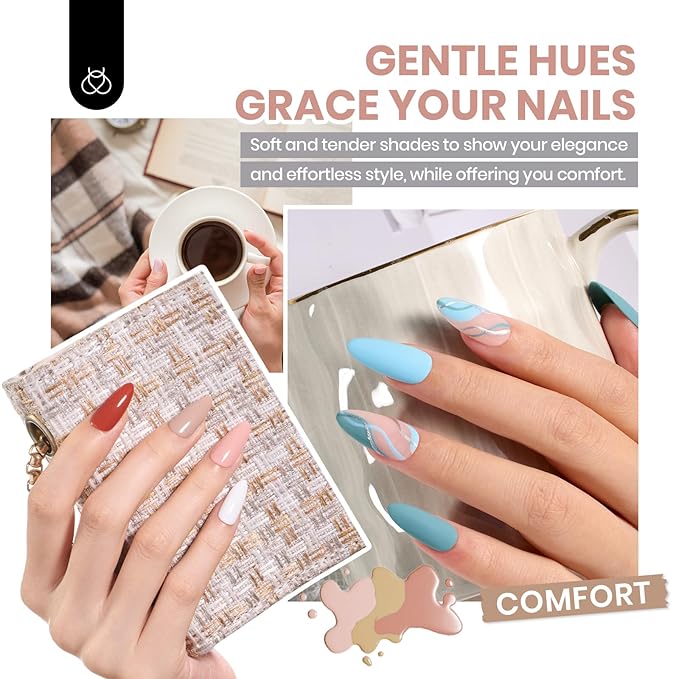 Beetles Fall Gel Nail Polish Set - Emotional Spectrum 69PCS 60 Colors Gel Polish Kit Base Coat Glossy & Matte Top Coat UV Led Soak off Collection Brown Red Black Nude White Gifts for Women