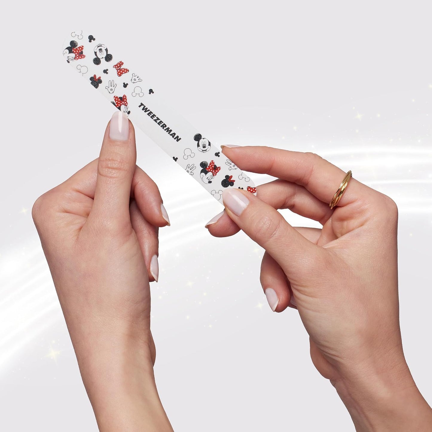 Tweezerman Disney's Mickey Mouse & Minnie Mouse Ear-esistible Nail Files (Pack of 3)
