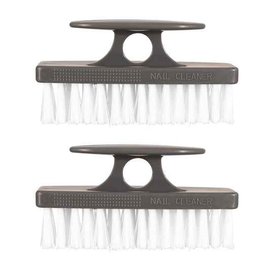 Superio Nail Brush for Cleaning Fingernails, Toe & Foot - All-Purpose Stiff Cleaning Brush for Home, Kitchen, Work - Black