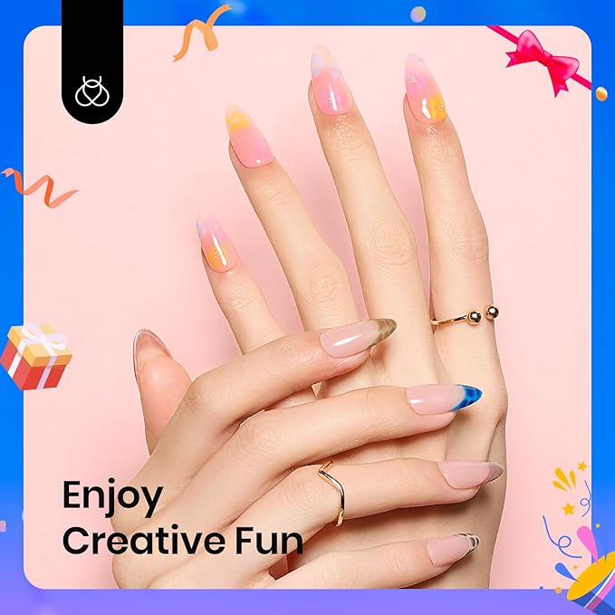 Beetles Blooming Gel - Hema Free Clear Blossom Blooming Gel Polish for Spreading Effect DIY Watercolor Floral Print Soak off U V LED Lamp Cure Nail Diy Manicure Art Design Gift