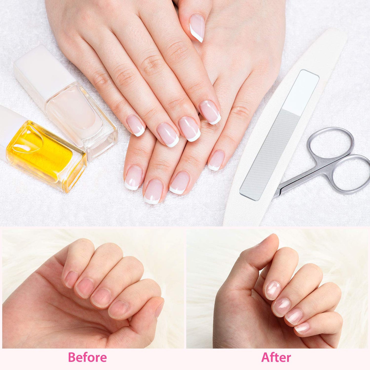 8 Pieces Glass Nail File Fingernail Polisher Shiner Glass Natural Files Crystal Nail Shiner Buffer Polisher with Case for Natural Fingernail