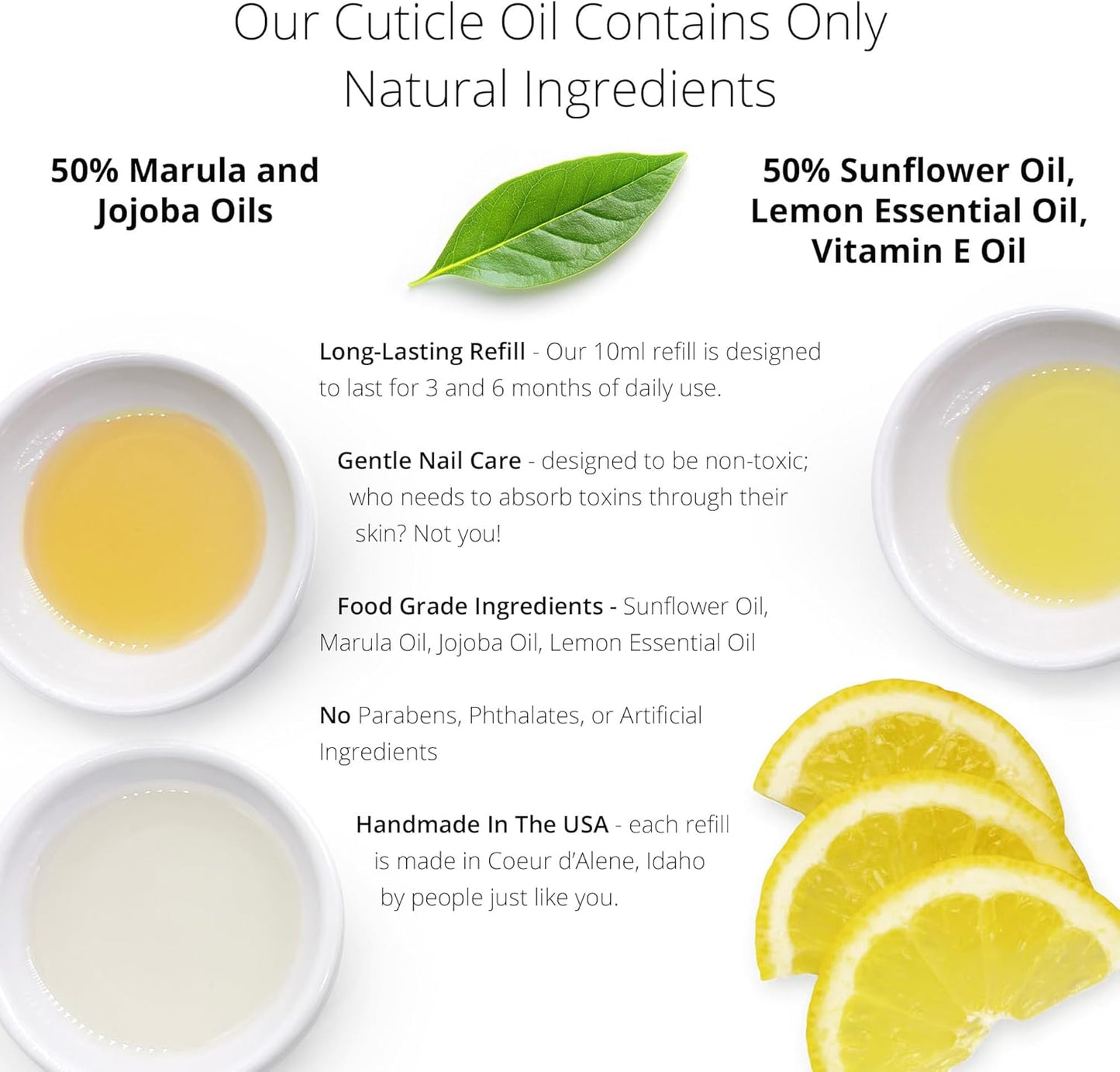 Just Like Jane™ Natural Nails Cuticle Oil - with 50% Marula and Jojoba Oils