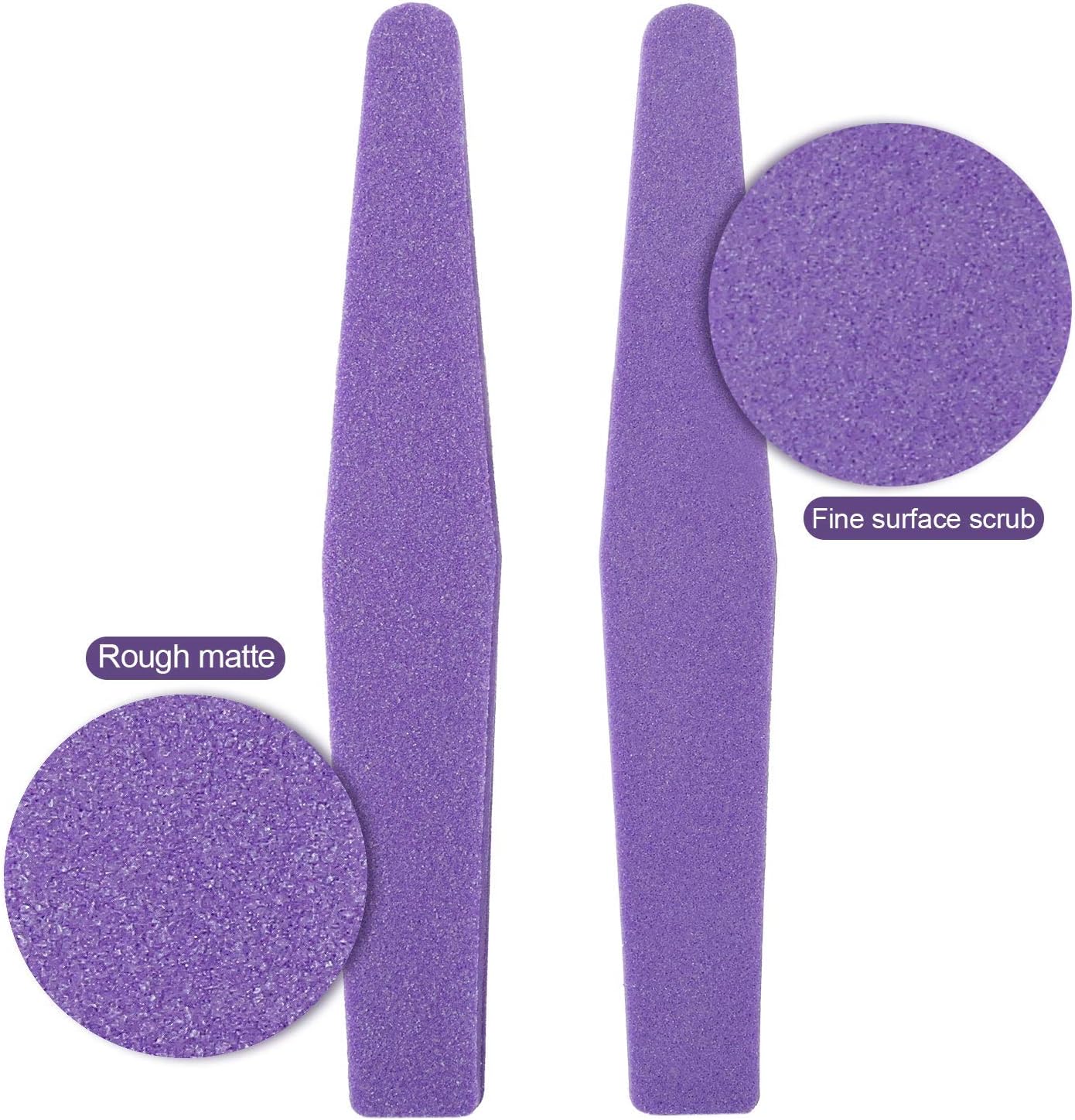 20 Pieces Nail Buffer Block Sponge Nail File Washable Double Sided 100/180 Sanding Block Buffing Files