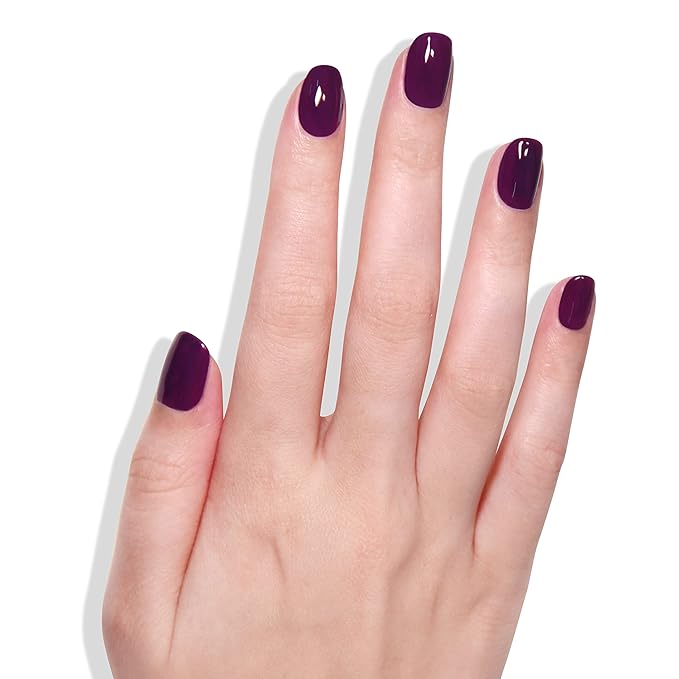 roro AHA Infused 21+ Free Nail Polish - Chip-Resistant High-Impact Nail Color Lacquer Made in the USA, Vegan/Cruelty-Free, Gluten-Free, Sleep Spell, Dark Magenta Purple, .4Fl Oz/12mL