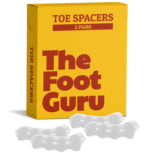 2x Pairs Orthopedic Toe Spacers - Toe Separators for Men & Women, Bunion Corrector, Hammer Toe Straightener, Yoga Toe Spacers, Toe Spreaders for Foot Pain Relief -Kubbar