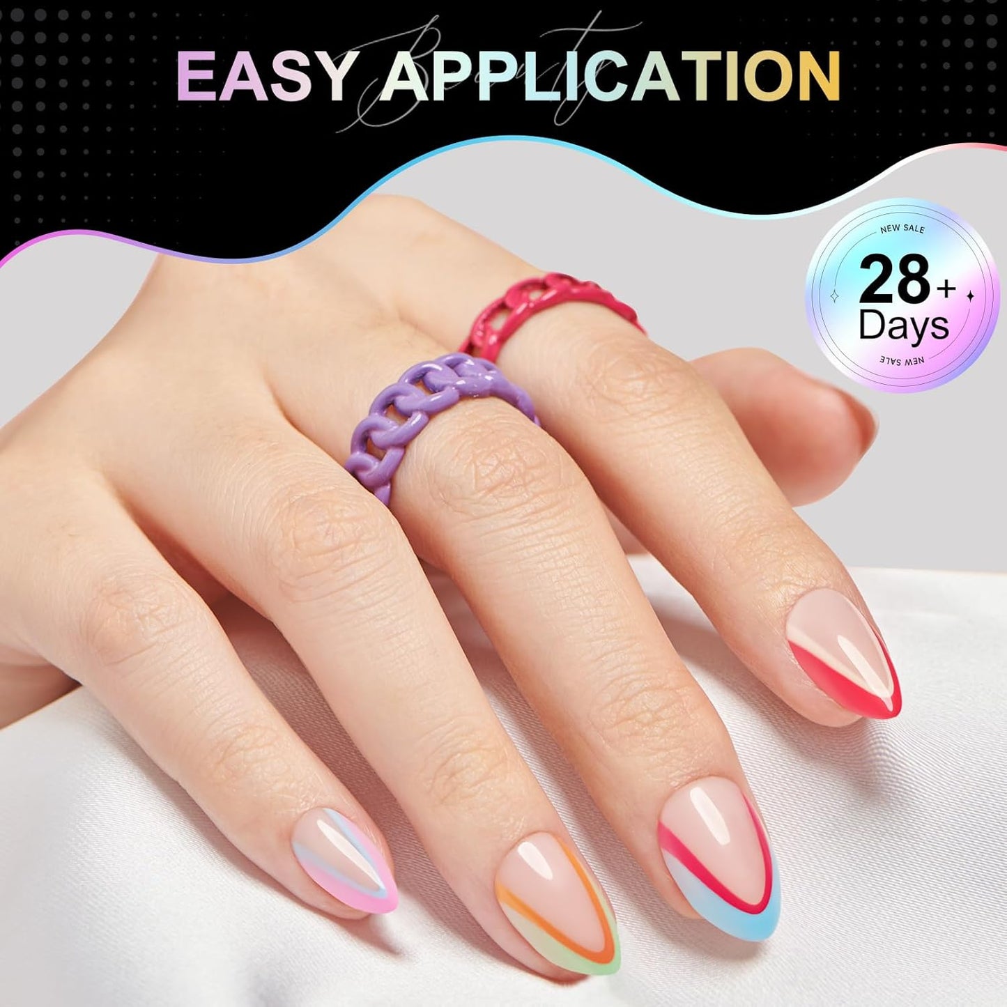 Extra Short Almond Nail Tips 240Pcs Full Cover Soft Gel Nail Tips Short Almond Shaped Nails Tips Soft Gelly Gel Clear Fake Nails Tip for Acrylic Nail Soak Off Home DIY Salon Nails 12 Sizes