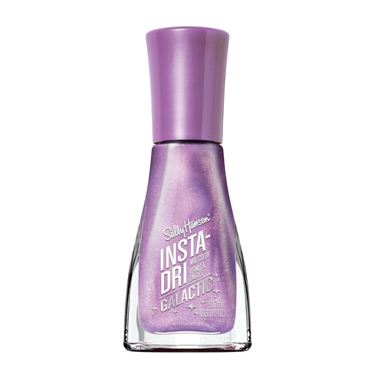 Sally Hansen Insta-Dri Galactic Nail Polish | Quick Dry, Long Lasting, Streak-Free Shine | Sheer, Shimmery | 111 Inter-Stellar | Celestial Lilac Nail Color